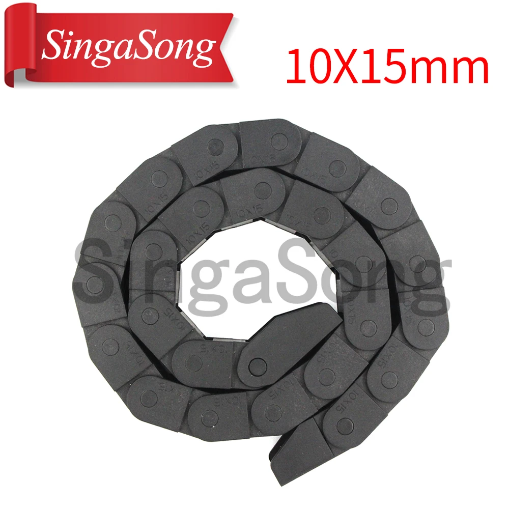 Free Shipping ! Best price!!! 10 x 15mm L550mm Cable Drag Chain Wire Carrier with end connectors for CNC Router Machine Tools Free Shipping ! Best price!!! 10 x 15mm L550mm Cable Drag Chain Wire Carrier with end connectors for CNC Router Machine Tools
