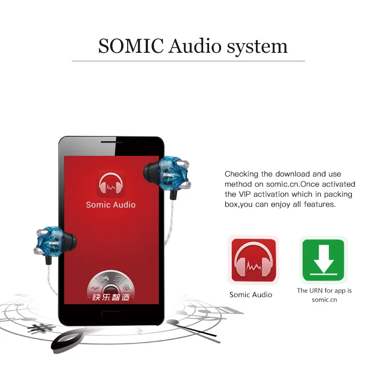 Somic V4 двойной привод стерео наушники-вкладыши гарнитура наушники бас наушники для iPhone huawei Xiaomi 3,5 мм наушники
