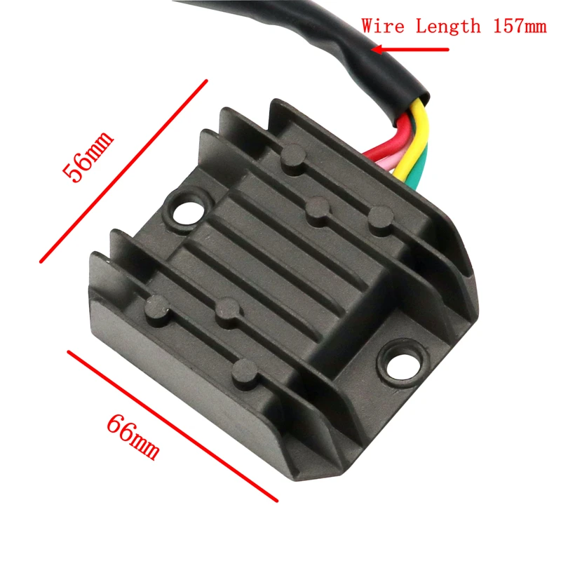 Moflyeer мотоцикла 4 Контакты провода Напряжение Регулятор выпрямителя GY6 150-250cc ATV Quad мопед скутер Багги мотоцикл