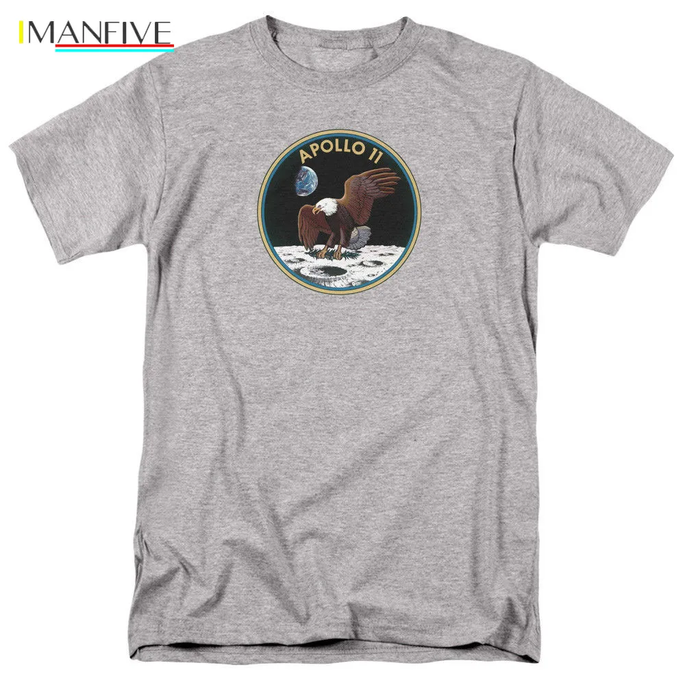

APOLLO 11 ADULT T-SHIRT SM TO 3XL Novelty Cool Tops Men Short Sleeve T Shirt Summer O-Neck Tops Simple Style