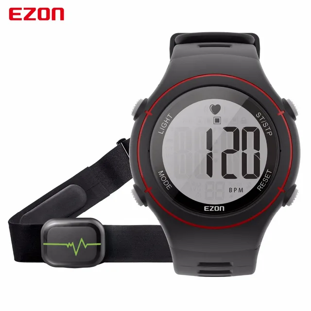 EZON Men Women Watch Waterproof Heart Rate Monitor Outdoor Running Sport Alarm C EZON Men Women Watch Waterproof Heart Rate Monitor Outdoor Running Sport Alarm C