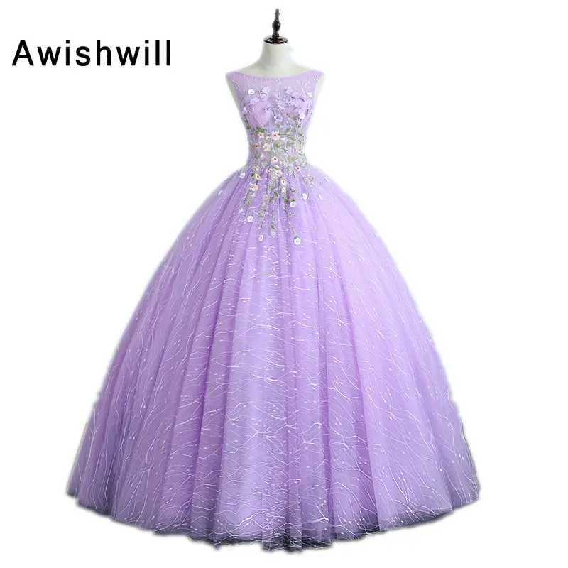 

Custom Made Sleeveless Appliques Lace Ball Gown Prom Dress Gala Dress for Special Occasion Real Photo Abiye Abendkleider