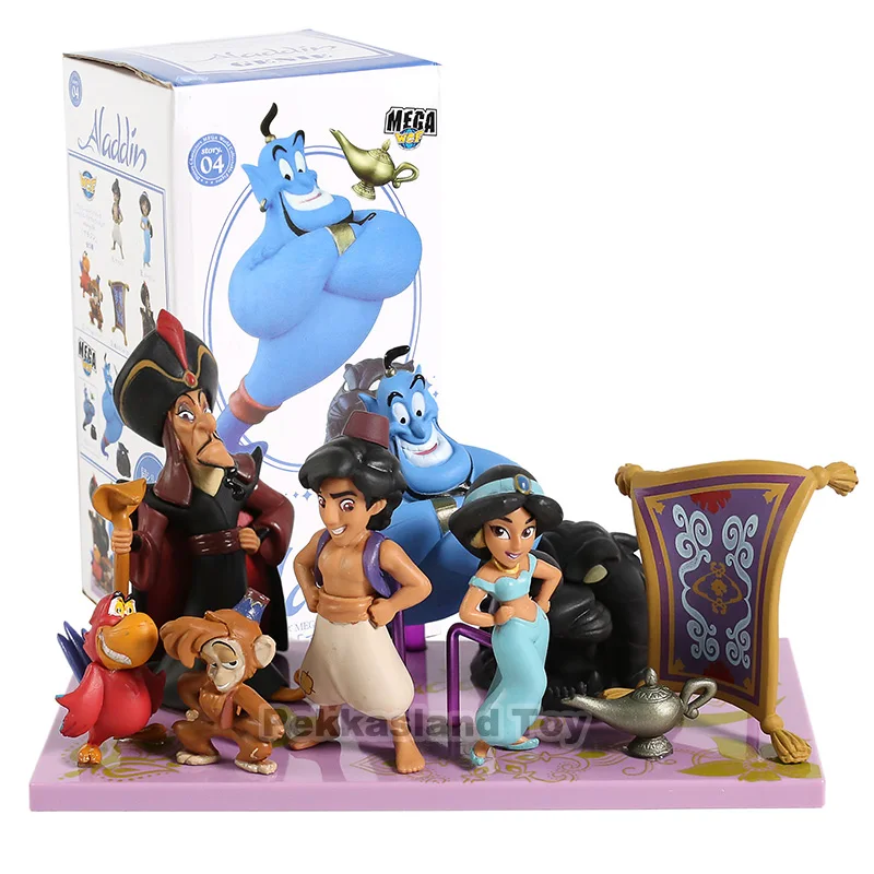 

WCF Story 04 Aladdin and The Magic Lamp Aladdin Jafar PVC Figures Toys 6pcs/set