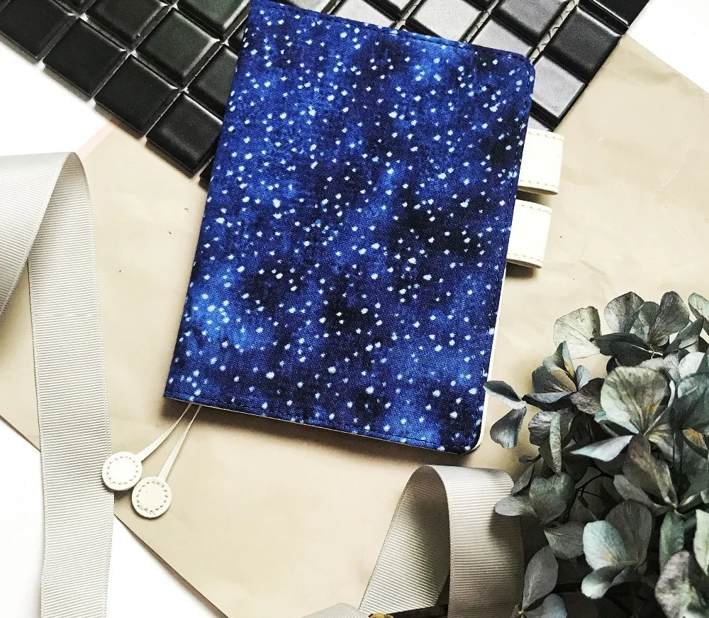 

Good Night Stards Cloth Cover A6 Hobonichi Style Journal Cover Suit For Standard A6 Fitted Paper Book