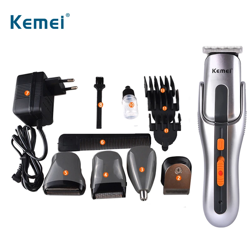 

Kemei 5 in 1 Electric Rechargeable hair Trimmer nose hair trimmer Clipper for men haircut