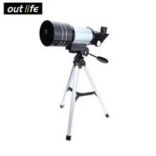 Outlife 15-150x 70mm F30070 Monocular Professional Space Astronomical Telescope 90 Degrees with Tripod