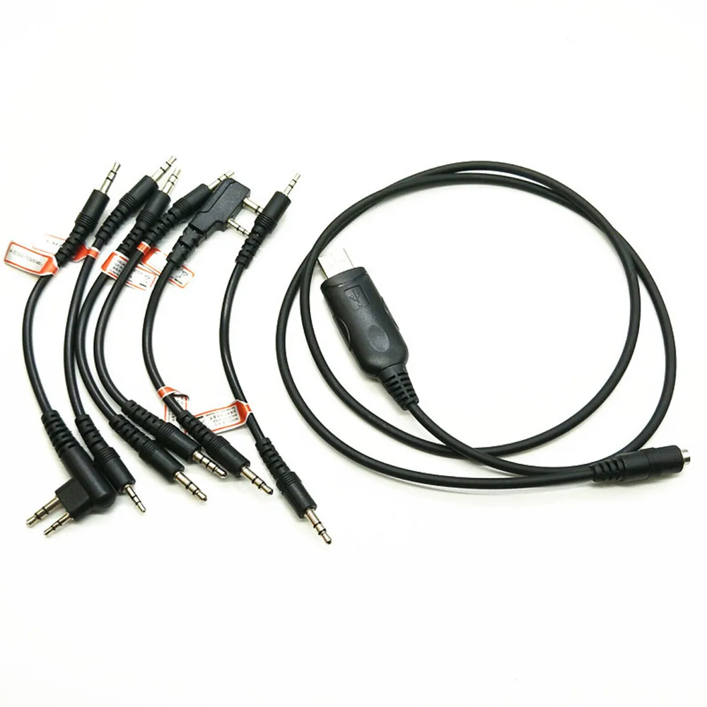 6 в 1 USB программный кабель адаптер для Motorola HYT ICOM BAOFENG PUXING KENWOOD YAESU радио рация J056