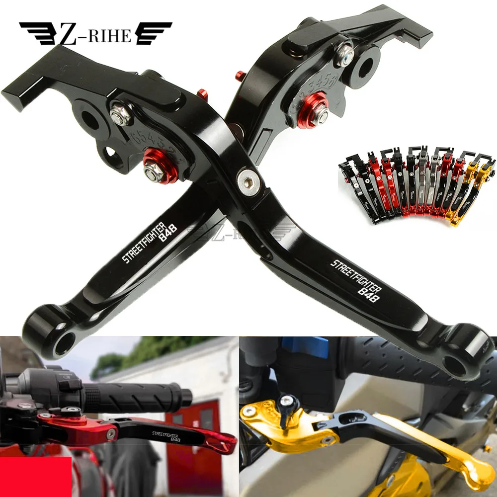 

CNC Aluminum Motorcycle For Ducati STREET FIGHTER 848 2012-2015 Moto lever Accessories Adjustable Folding Brake Clutch Levers