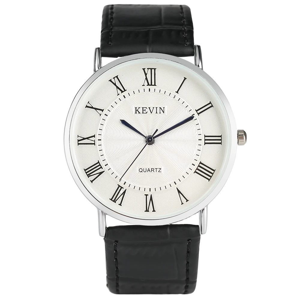 

KEVIN Simple Ladies Watches Casual Fresh Red White Watch Leather Band Women Quartz Wrist Watch Men Sport Bangle Clock Relogio