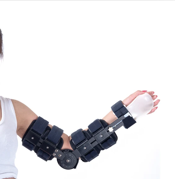 

Free Shipping Double Wheel Adjustable Delux Hinged Arm Brace Arm Orthosis Elbow-joint Mobilizer Orthosis for Elbow Arm Support