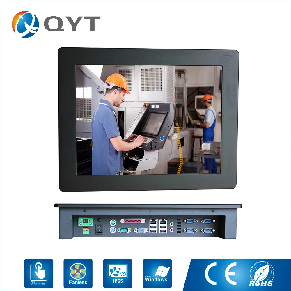 15 ''Embeded ПК ip 65 сенсорный экран Разрешение 1024x2,0 панель PC/промышленный компьютер с Intel j1900 ГГц LPT 5 * RS232