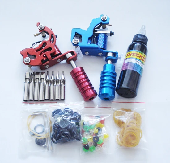 Professional 2pcs Tattoo Machine For Lining And Shading Set Complete