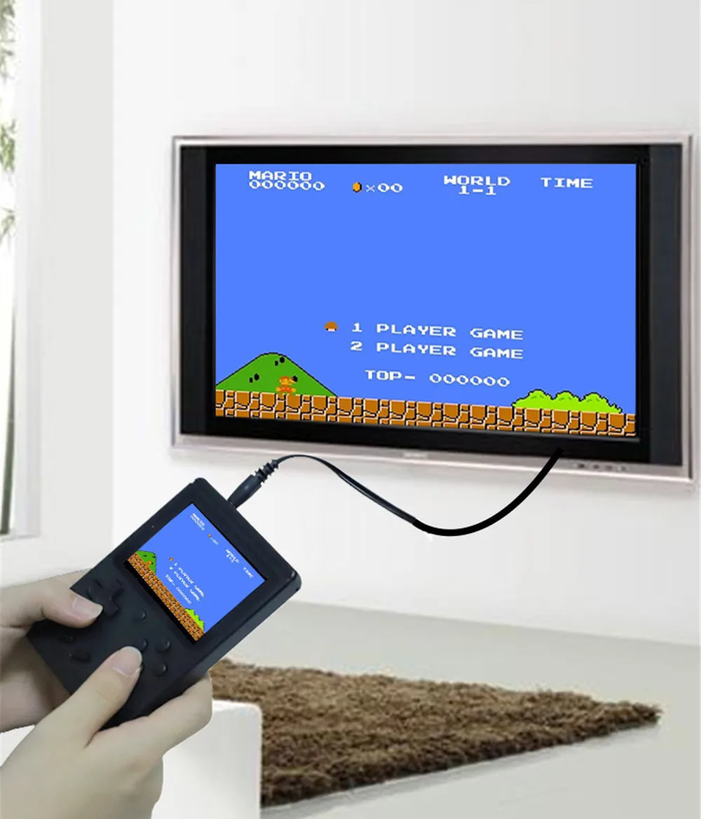 Coolbaby Ретро портативная мини портативная игровая консоль 8-Bit 3,0 дюймов цветной ЖК-дисплей Детский Цветной игровой плеер встроенный 168 для мальчиков видеоигры