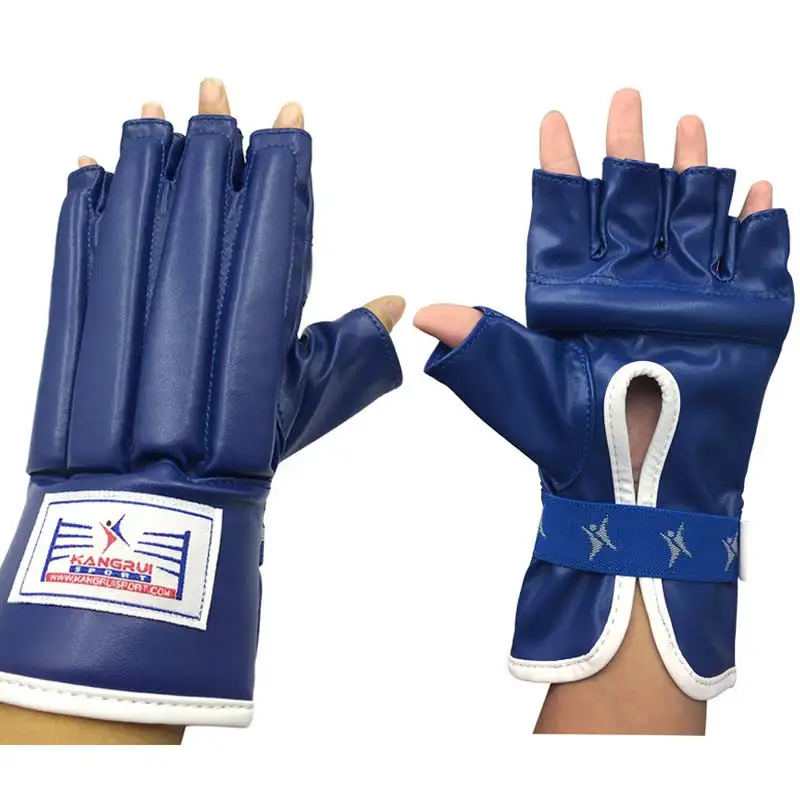 One size half finger boxing bag beating gloves high wear resisting PU