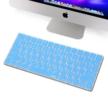 XSKN клавиатура языка иврит кожи для волшебной клавиатуры, настоящий иврит синий силиконовый чехол для клавиатуры для Apple Беспроводная Волшебная клавиатура