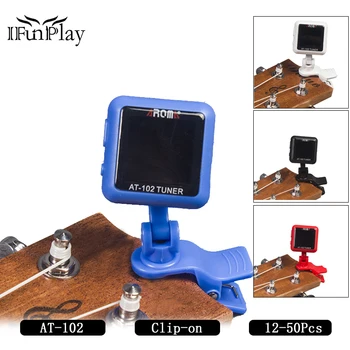 

AROMA AT-102 Rechargeable Smart Rotatable Clip-on Tuner Color Screen With USB Cable for Chromatic Guitar Bass Ukulele Violin