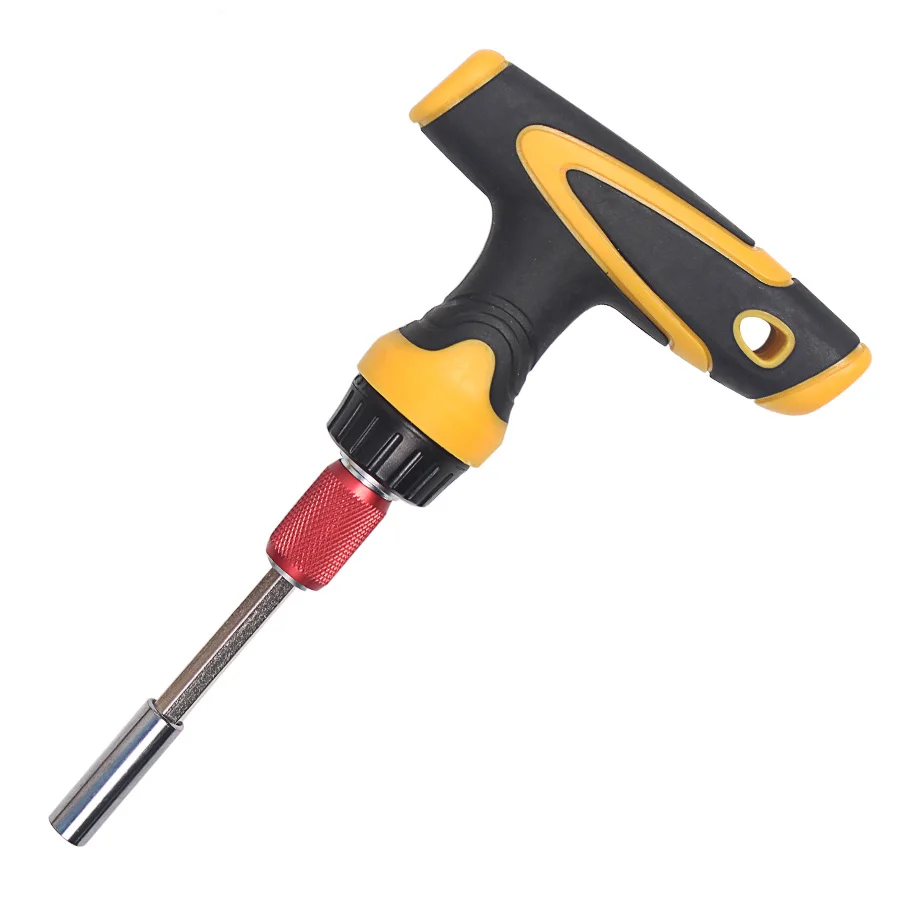 

Magnetism Extension Rod Scalable T Shape Screwdriver Ratchet Handle Hand Shank Handle Dismountable Sockets Hand Tools