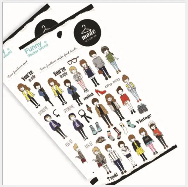 Korea fashion boy decoration Stickers/DIY scrapbook diary deco stickers