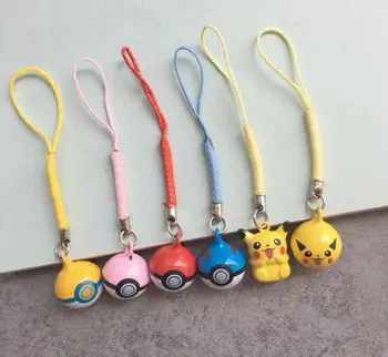 

Cute Pikachu Bell Charm Purse Handbag Alarm New Coll Charm 100pcs