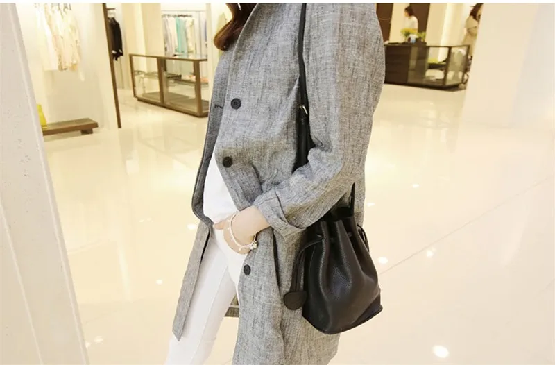 MJ Genuine Leather Women Bag Real Cow Leather Crossbody Handbag Female Small Shoulder Bag Ladies Bucket Messenger Bags for Girls (28)