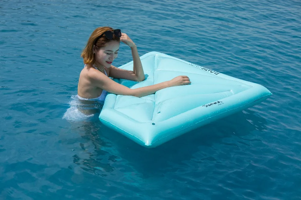 180 см гигантский Алмазный надувной матрас для бассейна Небесно-Голубой лежащий на плаванье кольцо надувной матрас пляжные вечерние реквизит для воды Забавные игрушки boia