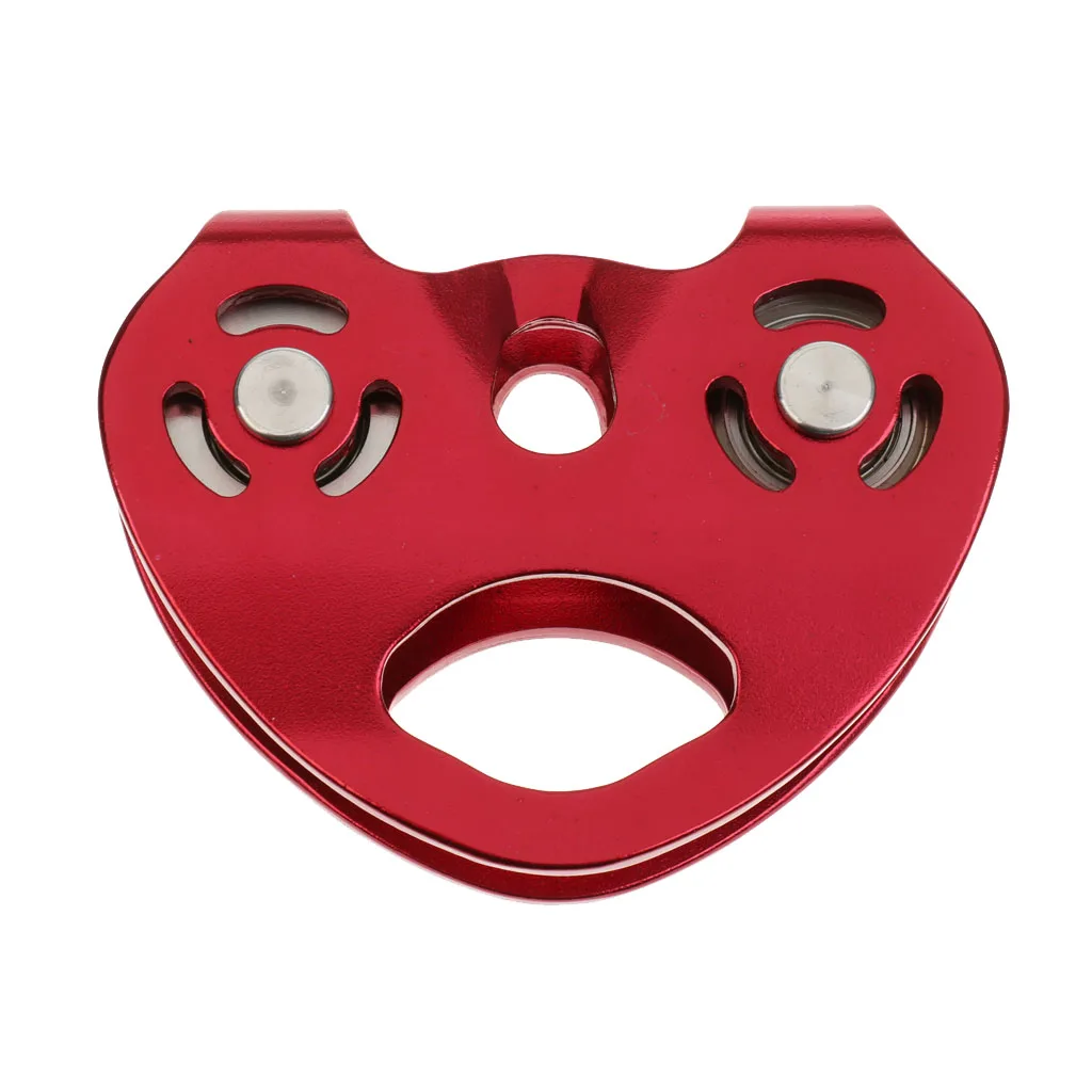 

25KN Professional Cable Trolley Double Speed Pulley with CE Certification for Outdoor Rock Climbing Belay Rigging 10.3*7.3*2.8cm