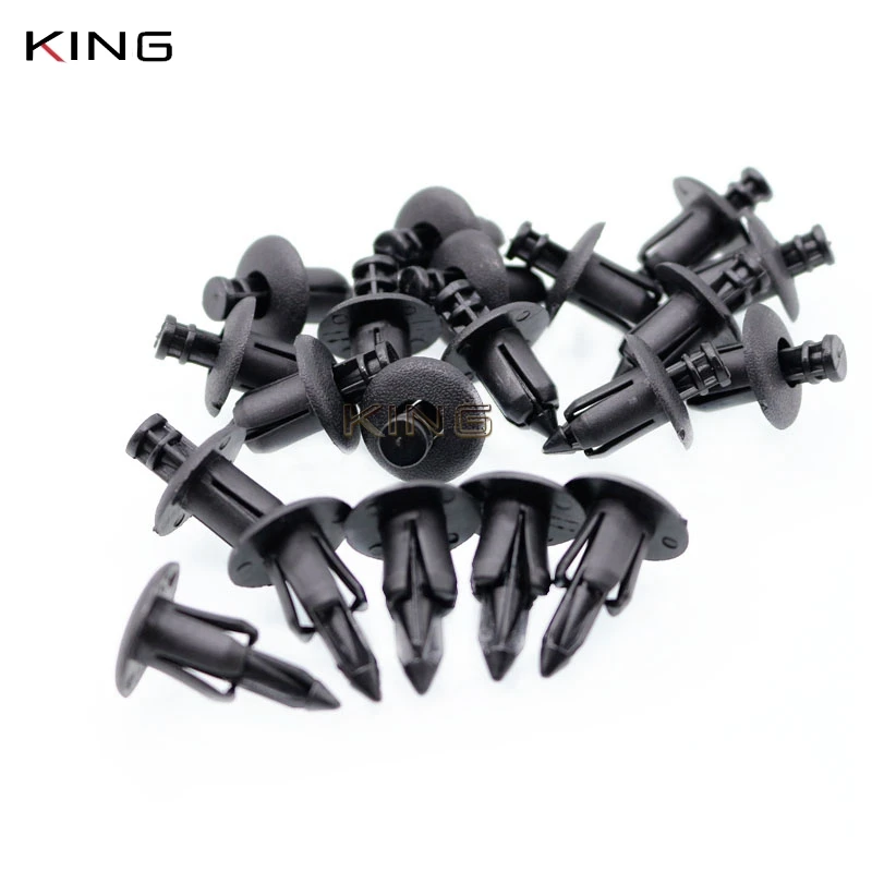 FIT For Honda, Yamaha, Suzuki, Kawasaki Motorcycle Accessories Nylon Fairing Trim Panel Fasteners Clip Rivets 20pcs 8mm 6mm ATV