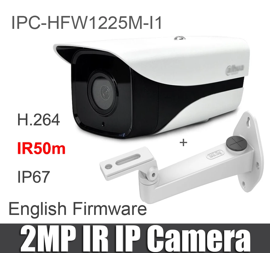 Dahua 3MP IP Camera IPC-HFW1325M-I1 H.264 IP67 ONVIF IR 50M Surveillance Network Bullet Camera replace IPC-HFW1225M-I1 Original