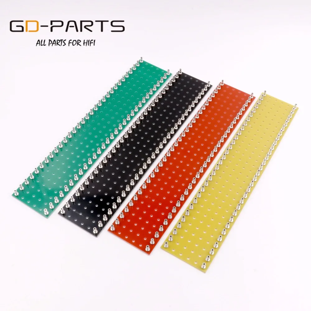 GD-PARTS, 1 шт., 60 постов, черная бирка, полоса, револьверная доска, Hi-Fi, винтажный ламповый аудио гитарный усилитель, сделай сам, 300x60x2 мм