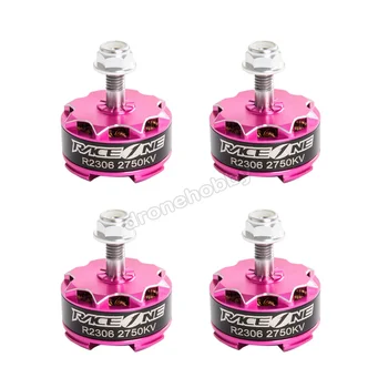 

4pcs/lot RaceOne R1 R2306 2400KV 2750KV 3-4S Brushless Motor for FPV Racing mini drone - Rose pink