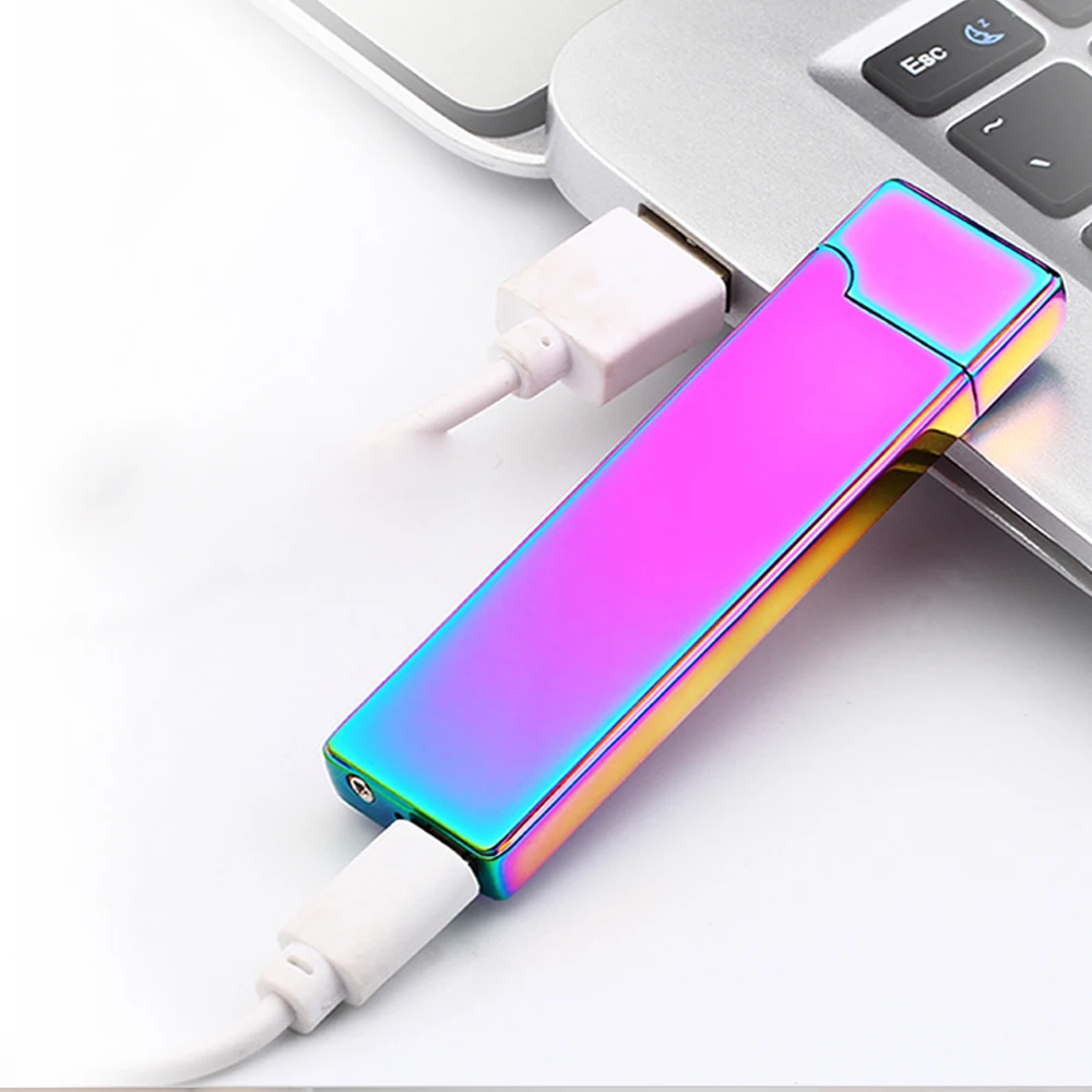 Лучший подарок креативная электронная металлическая usb-зажигалка беспламенная перезаряжаемая Зажигалка для сигар