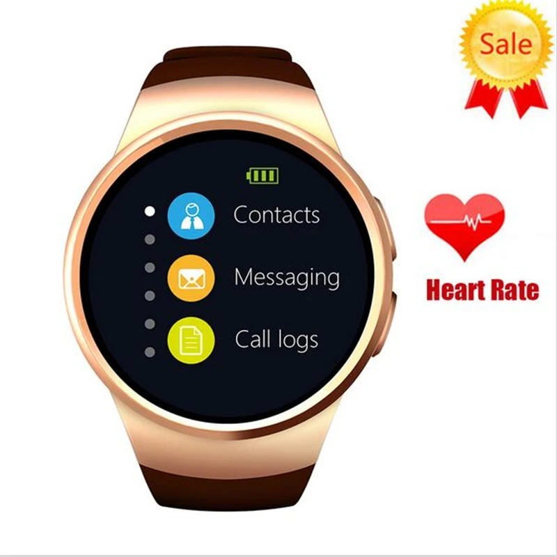 Kingwear Смарт-часы kw18 sim-tf SmartWatch OGS емкостный Экран Смарт наручные часы Bluetooth Facebook для