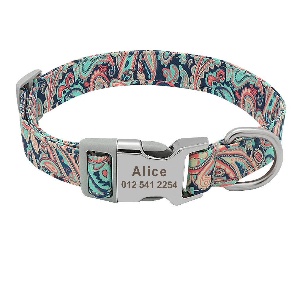  Personalized Printed Dog Collar 