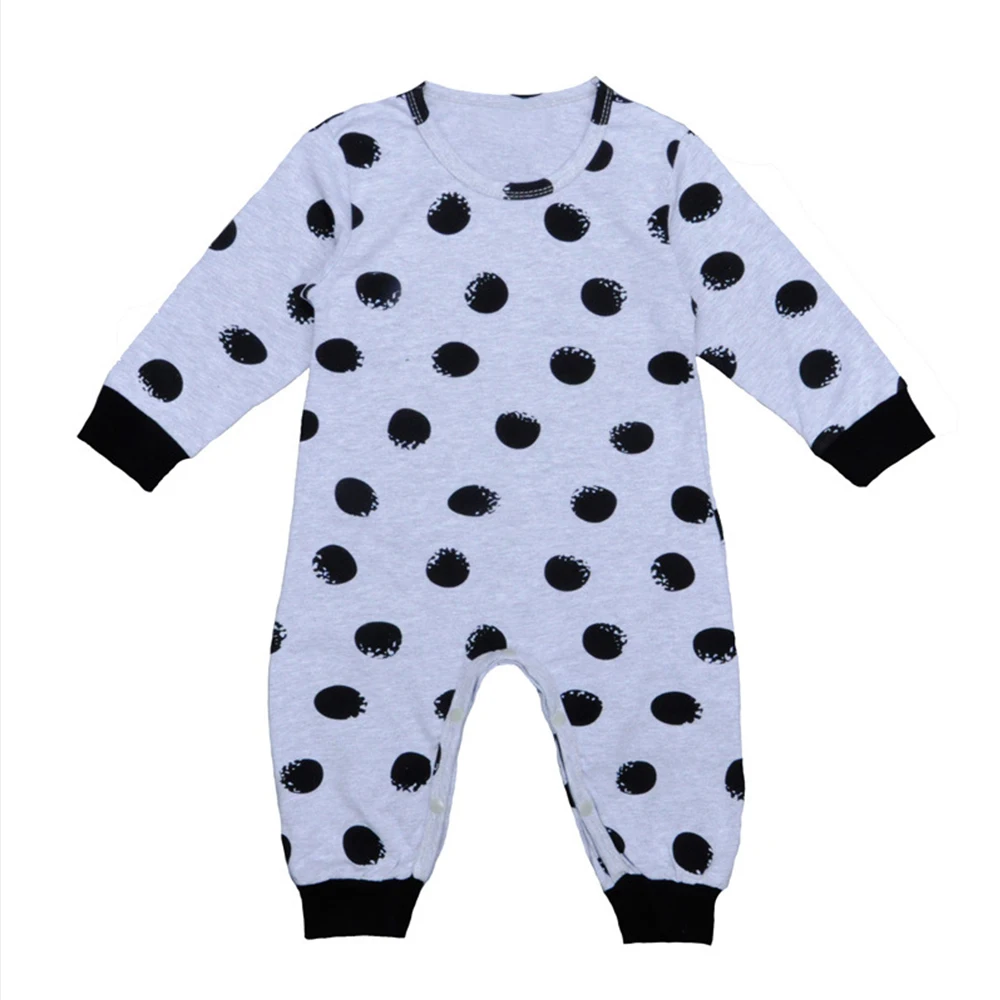 Детский комбинезон для новорожденных мальчиков и девочек одежда с длинными