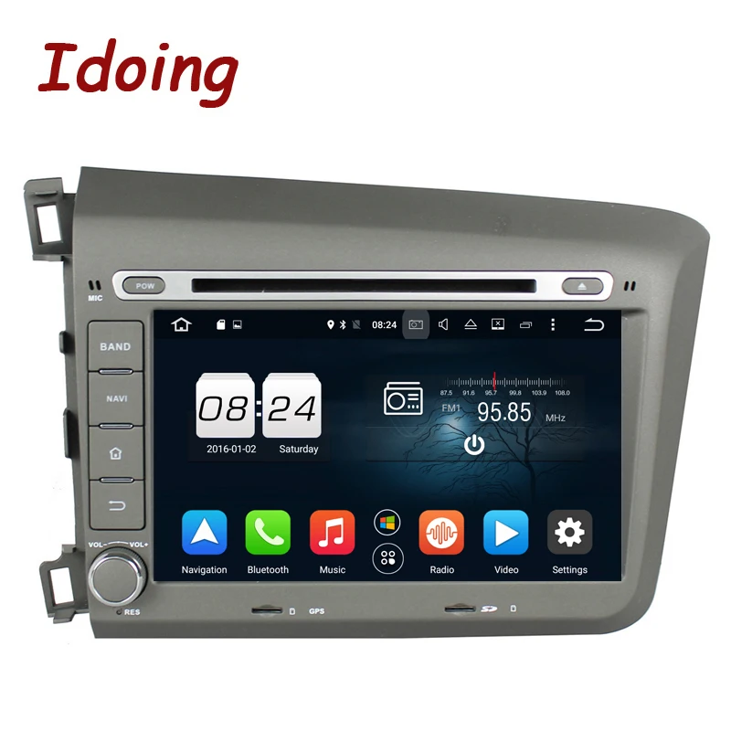 Idoing 8 &quot2din android6.0 для Honda ciciv2012 dvd плеер автомобиля 2 г + 32 GPS навигация руль bluetooth