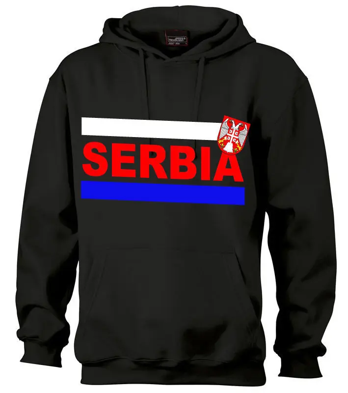 Serbien Sweatshirt Hooded Kapuzen Kaputzenpulli Serbia | Мужская одежда
