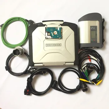 

MB Star C4 diagnostic Multiplexer with 4GB CF30 Laptop MB SD Connect C4 automotive professional programs tool for MB Car/trucks