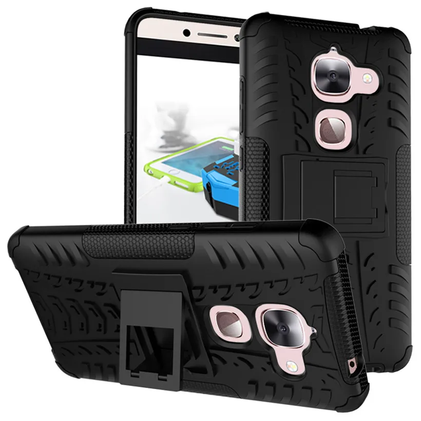 

HEMASOLY Case For LeEco Le 2 Case PC+TPU Shockproof For LeEco Le Pro 3 Le Max 2 Armor Case Heavy Duty Kickstand Cover
