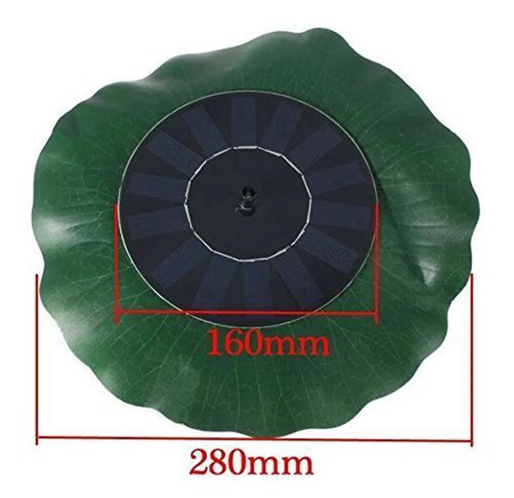 Солнечный водяной насос лотос лист плавающий насос для водного фонтана для бассейна сада пруда полива погружные насосы 0529