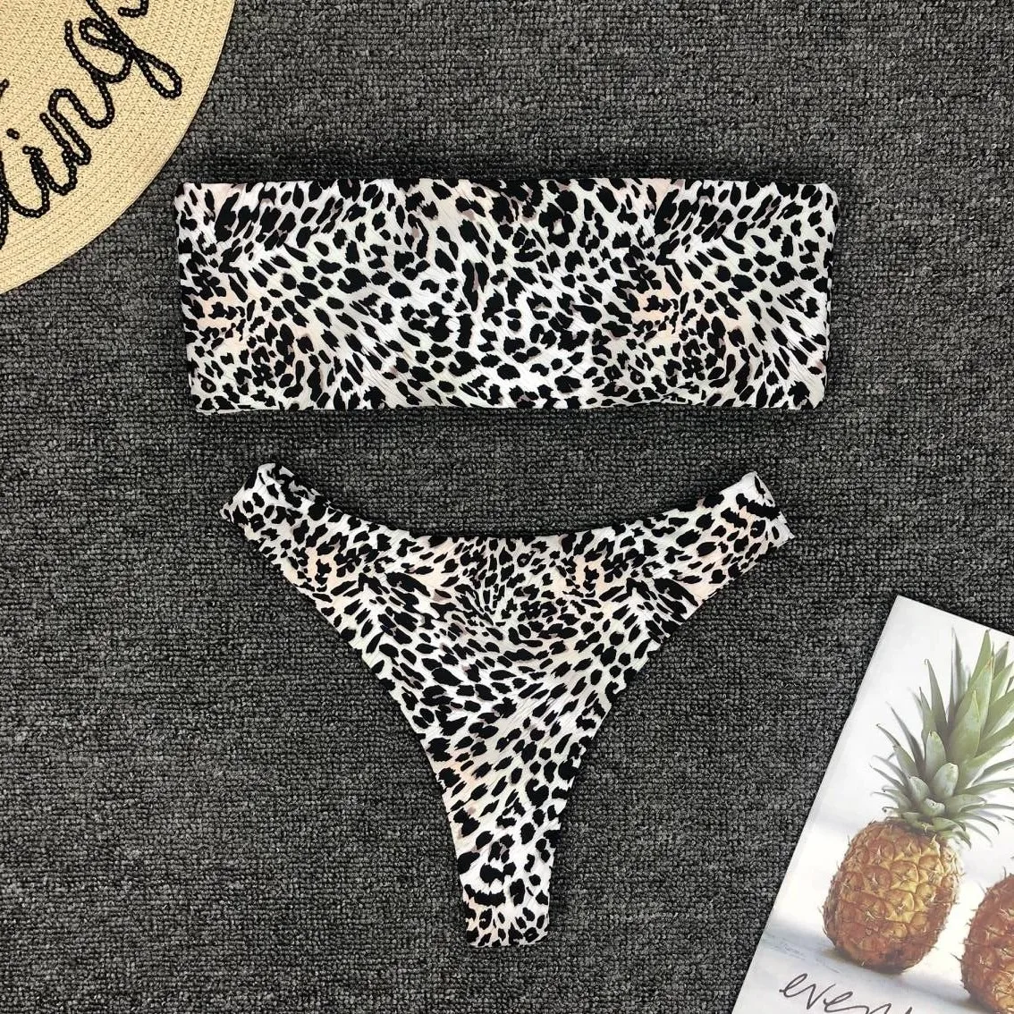 

Biquini Maillot De Bain Femme 2019 Bikinis Monokini Leopard Print Bikini Swimsuit Swimming Suit For Women Traje De Bano Mujer