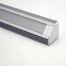 RA-1919; 1 м длинный светодиодный алюминиевый профиль(анодированный серебряного цвета цвет) с крышкой ПК; для flexibe или жесткий светодиодный полоски