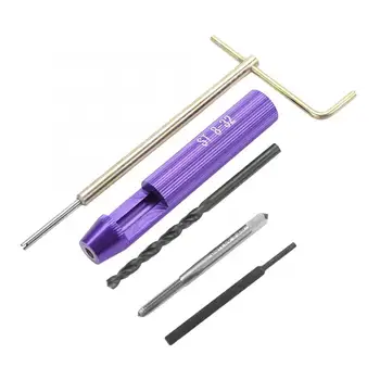 

50Pcs Stainless Steel Coiled Wire Inserts Screw Threaded Inserts Installment Tool Kit 8-32UNC x 1.5D Helicoil Thread Repair Kit