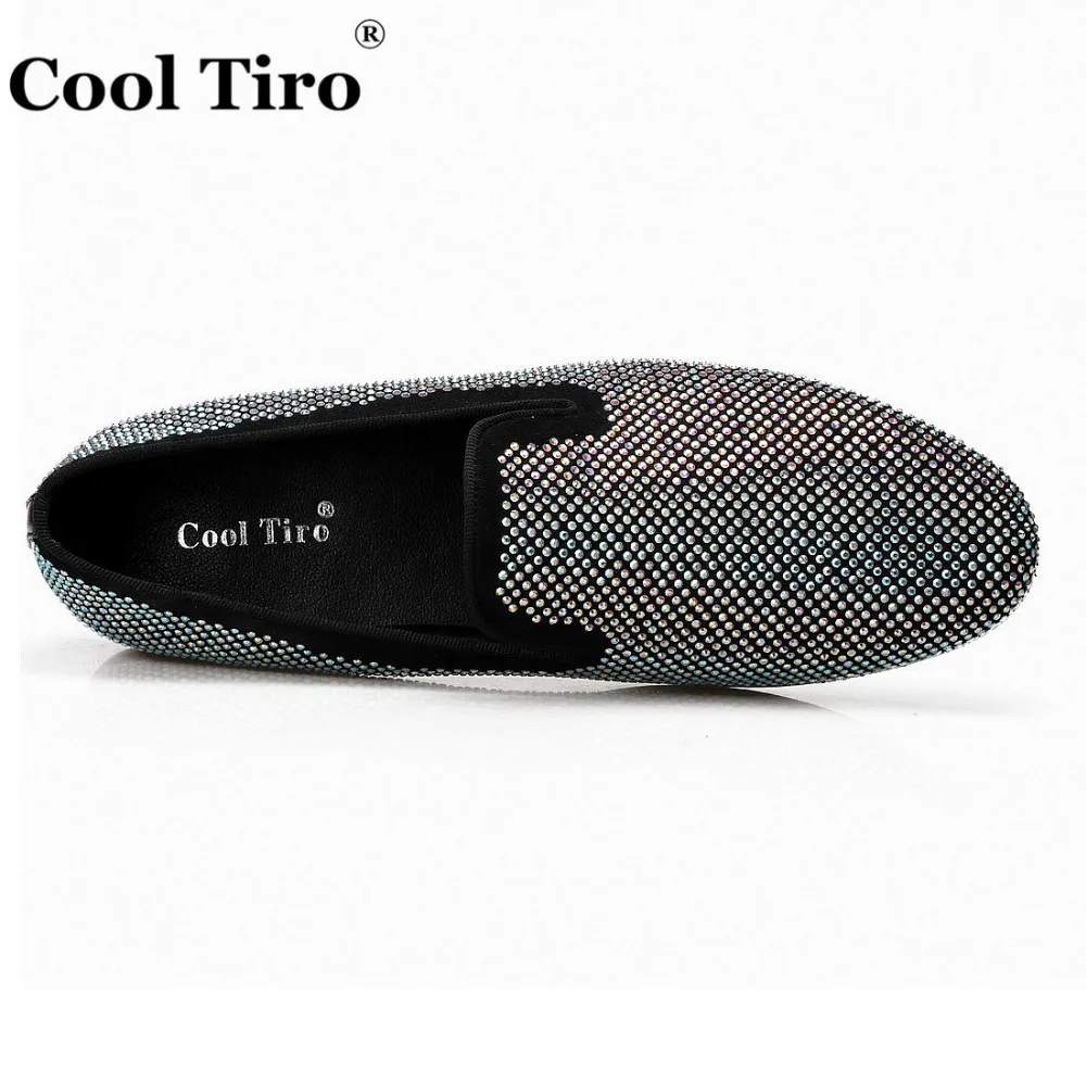 White Rhinestone Men Loafers Strass flat (7)