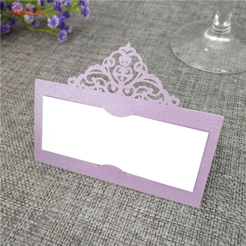 50Pcs Name Place Invitation Table Card Wedding Favor Decoration Laser Cutting Party Seating Card Table Cards Wedding Supplies6ZSH873 (145)