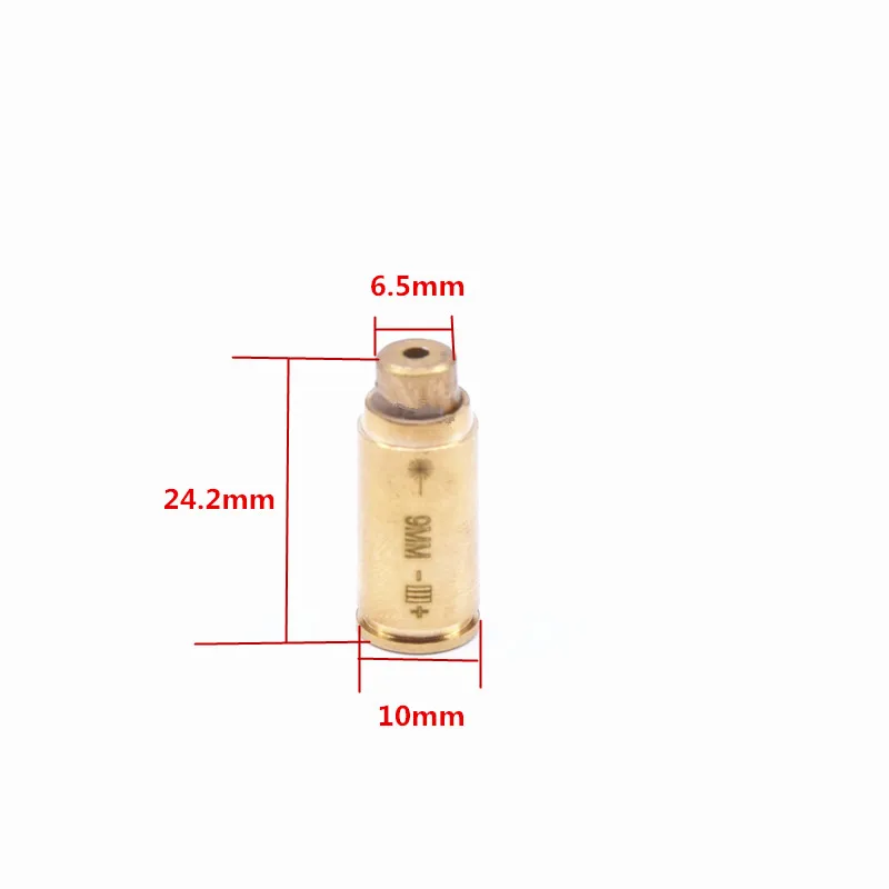 9mm Тактический Диаметр Sighter два стиля 9 мм Картридж красный лазерный Диаметр Коллиматор для выверки линии прицеливания латунь fit 9x19 мм пистолетные винтовки - Цвет: 9mm
