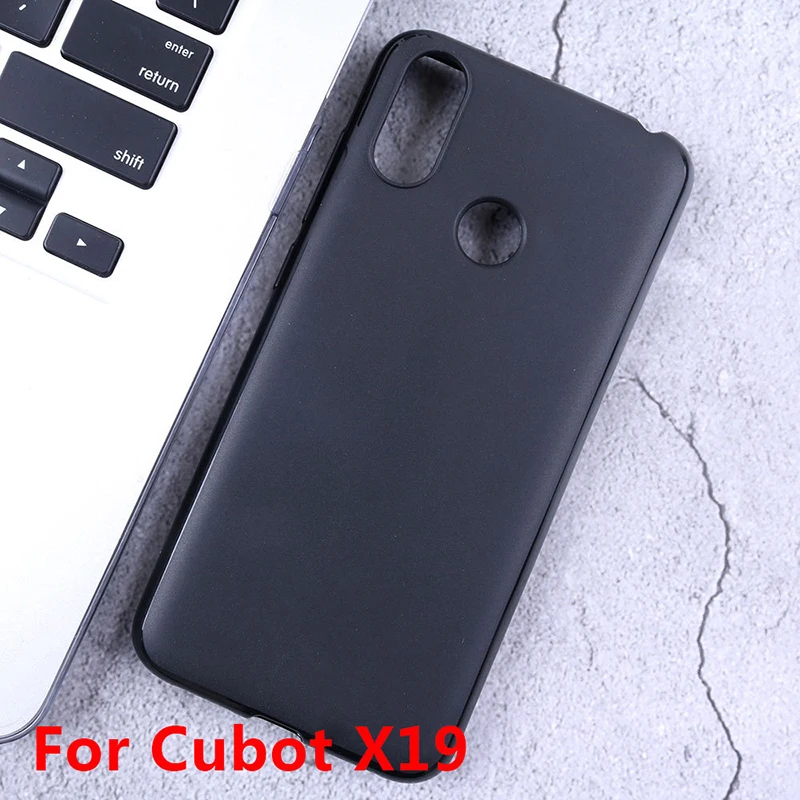 Для Cubot X19 чехол 5,93 Роскошный кожаный бумажник флип чехол для Cubot X19 X 19 cuboxx19 силиконовый чехол с магнитным держателем - Цвет: Black TPU Case
