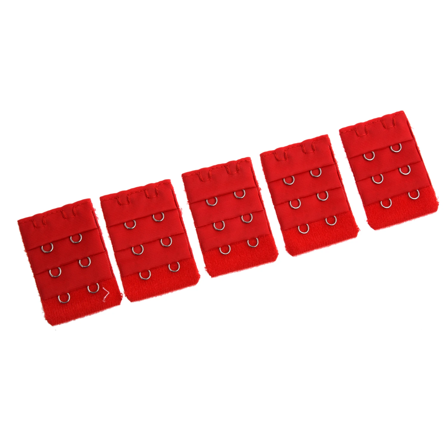 5 pcs Red Bra Extension Replacement Extenders 2 Hooks on