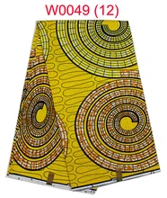 2016 neue design100 % baumwollafrikanisches hollandais wachs stoff 6 yards kostenloser versand W0049-12