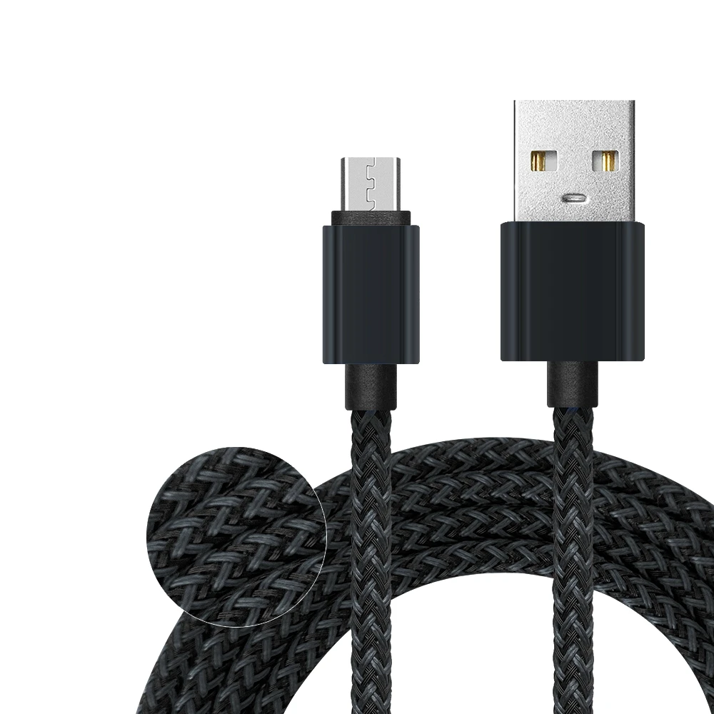 2 m USB إلى ثنائي المصغّر USB الخائن تهمة بيانات كابل للأندرويد جهاز لوحي، هاتف خلوي أي المصغّر USB بالطاقة جهاز ل xiaomi huawei