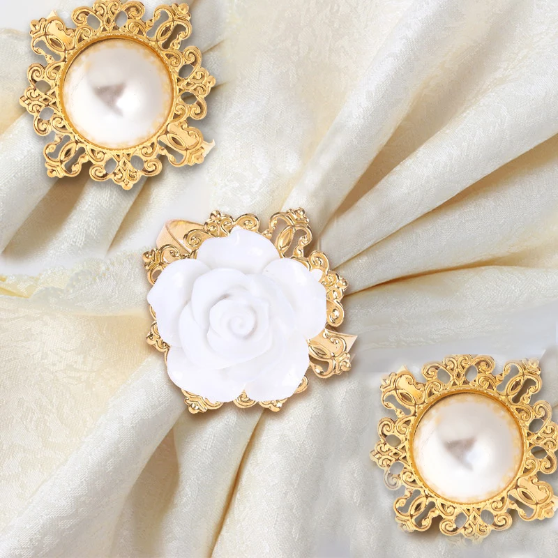 1 Set Diamond Napkin Rings For Wedding Receptions Gifts For